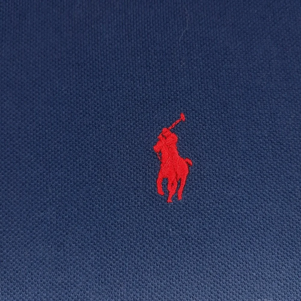 Polo Ralph Lauren Polo Shirt Mens 2XL Slim Fit Red White Blue Ombre USA Pony